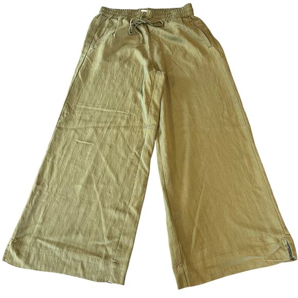 Joie Women's Wide Leg Pants - Olive - Size L - NWT - Picture 1 of 11